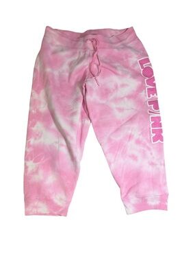 PINK Victoria's Secret Pink Vintage Y2K Tie-Dye Capri Joggers Large